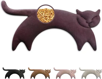 Produktbild von Wärmekissen für Katzen – Kornkissen/Wärmekissen – Entspannende Wärme – Mikrowellengeeignet – 47x23 cm – Lila