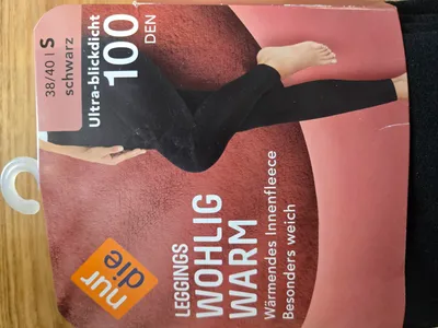Produktbild von NUR DIE Leggings Wohlig-Warm - schwarz  - Größe 38-40