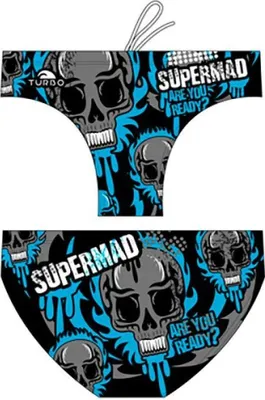 Produktbild von Turbo Supermad Badeslip Blau,Schwarz 5XL Herren Blau,Schwarz 5XL