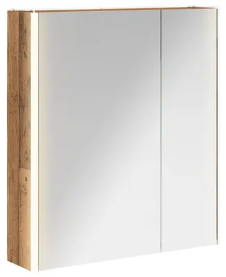Produktbild von Badezimmerspiegelschrank Altholz 63,5 x 15,5 x 70 cm