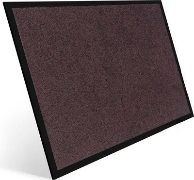 Produktbild von Entrando Fußmatte 90x150 cm in Braun - Rutschfeste Schmutzfangmatte für innen und außen - ideal für Haustür, Flur, Balkon, Terrasse - Carpet Fußabtreter Türmatte Schuhabstreifer Fußabstreifer Fußmatten Schmutzmatte Schuhmatte Türvorleger Doormat Fussabstreifer Teppich für draußen Fussmatten für den Aussenbereich Fussmatten