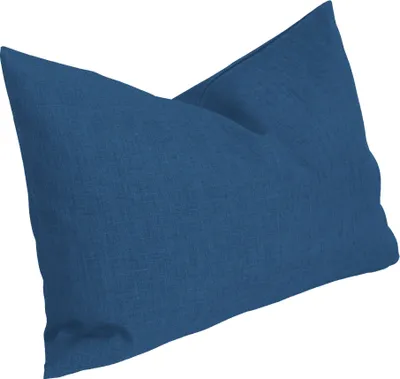 Produktbild von Kissenbezug 30x50 cm blau Struktur Leinenoptik Kissenhülle für Dekokissen