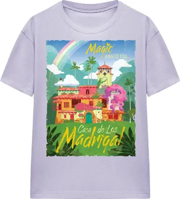Produktbild von Encanto - "Magic Awaits You...Casa De Los Madrigal" T-Shirt für Damen TV25830 (XXL) (Lavendel)