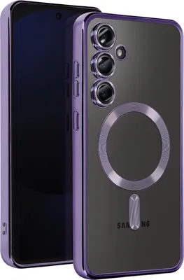 A product shot of a phone case with a magnetic ring.