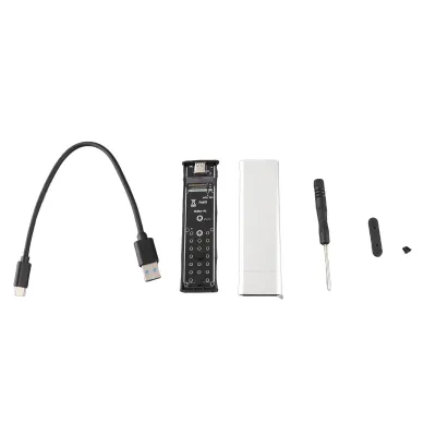 Obrázok produktu pre Počítačové puzdro pre SSD disky M.2 NVMe s rozhraním USB-C a prenosovou rýchlosťou 10 Gbps – adaptér pre SSD disky formátu 2230–2280