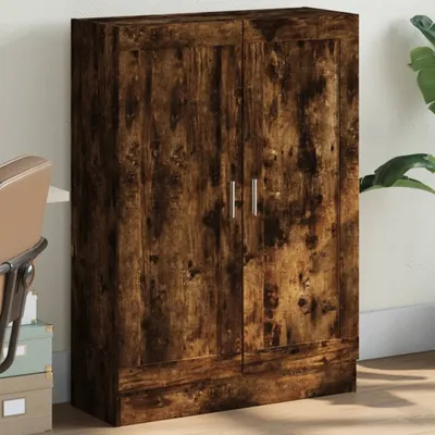 Produktbild von Design Bücherschrank Räuchereiche 82,5x30,5x115 cm Holzwerkstoff, Bücherregale 2024 Neu