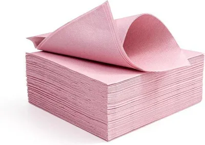 Image de Serviettes en tissu rose, 40 x 40 cm, pour les fêtes et les événements