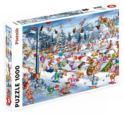 Obrázok produktu pre Piatnik 5351 - Ruyer, Vianočná lyžovačka, 1000 dielikov, puzzle