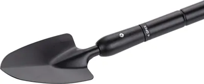 Produktbild von BLACK+DECKER Gartenkelle, Spitzer Kopf, Teleskopstiel 77-105 cm, Hitzebeständig, Schwarz