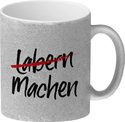 Produktbild von Lachen/Machen Glitzer-Glitzer-Kaffeebecher