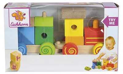 Produktbild von Eichhorn Train, 1 Jahr(e), Holz, Mehrfarbig