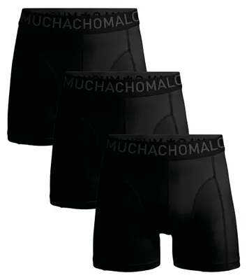 Productafbeelding van Men 3-pack Boxer Shorts Microfiber Solid Black/Green L