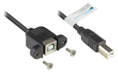 Produktbild von Good Connections USB2.0 Verlängerung A-Einbaub. B 0,3m