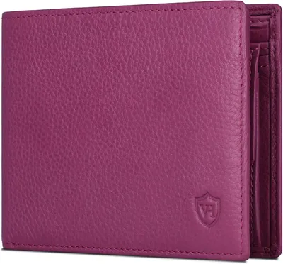 Produktbild von Echtleder Geldbörse mit RFID Schutz für Damen und Herren, Leder Portemonnaie mit Kartenfächern, Brieftasche inklusive Geschenkbox