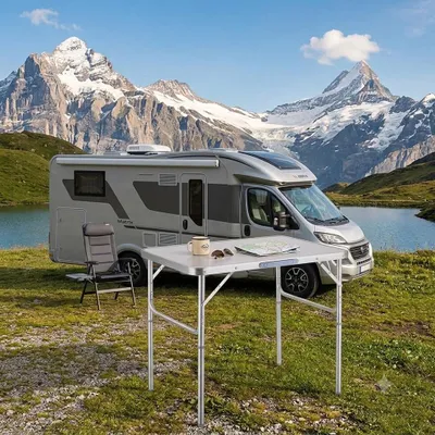 Produktbild von Alutisch CAMPER Campingtisch Gartentisch klappbar Alutisch Klapptisch COMPACT