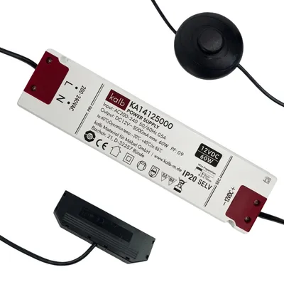 Produktbild von kalb | LED Netzteil 12V mit Schalter Verteiler 60 Watt