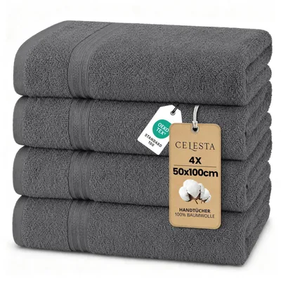 Obrázok produktu pre Rukavice, 50x100 cm, štvorica, 100% bavlnená froté, tmavosivá