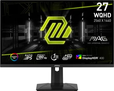 Image de MSI MAG 274QRF QD E2 Moniteur PC 68,6 cm (27") 2560 x 1440 pixels Wide Quad HD LCD Noir