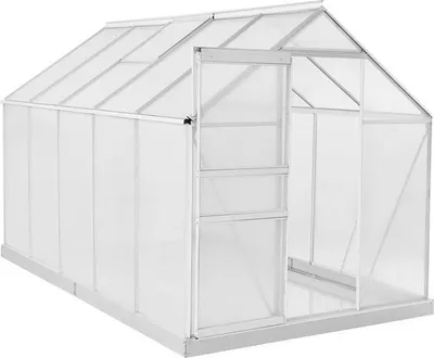 Produktbild von Aluminium Gewächshaus Treibhaus 190x190x195 cm inkl. Fundament Tomatenhaus