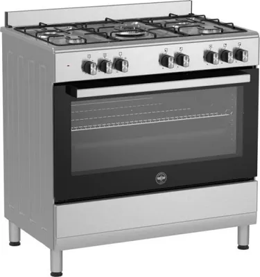 Image de Cuisiniere  a gaz - BERTAZZONI - SEL925MX - 5 foyers - 3,6 Kwh - 90 cm - Inox