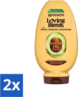 Obrázok produktu pre Kondicionér Garnier Loving Blends s avokádovým olejom a bambuckým maslom 250 ml - hodnotné balenie - 2 kusy