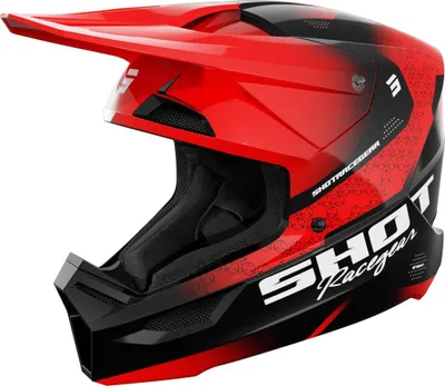 Produktbild von Motocross-Helm FURIOUS STREAM mit SRS Außenschale und Doppel-D-Ring-Verschluss, 1300g