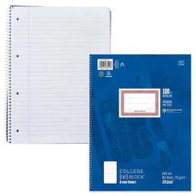 Produktbild von Ursus Collegeblock DIN A4 liniert - Bürokleinmaterial