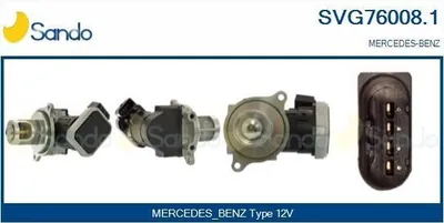 Produktbild von SANDO SVG76008.1 AGR-Ventil passend für MERCEDES-BENZ A-Klasse (W169) Abgasrückführungsventil