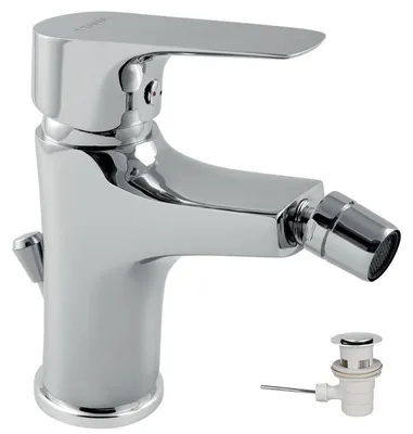 Zdjęcie produktu dla Bateria bidetowa Novaservis Titania Nice DŹWIGNIA STOJĄCA ODPŁYW CHROM 970