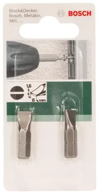 Produktbild von Schrauberbit Standard für Längsschlitzschrauben (S) Schlitz S 1,6 x 8,0