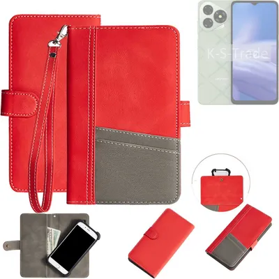 Produktbild von K-S-Trade Handy Schutzhülle für Ulefone Note 19 Hülle Portemonnee Brieftasche Klapphülle Kartenfächer Flip Wallet Case Etui