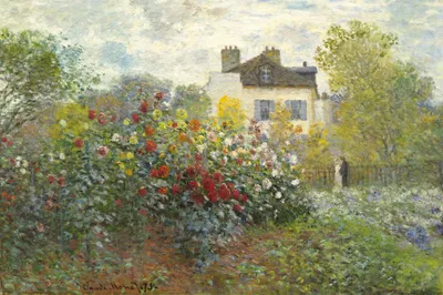 Produktbild von Claude Monet Kunstdruck Bild - Der Garten Des Künstlers In Argenteuil, 1873 (80 x 120 cm)
