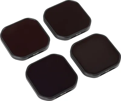 Immagine prodotto di Set di filtri per obiettivi di videocamere d'azione, rivestimento antigraffio ad alta risoluzione, filtri ND8, ND16, ND32, ND64 per Pro 2