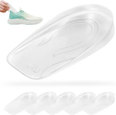 Immagine prodotto di Cuscini in silicone per talloni, 2 cm di spessore, confezione da 6, solette trasparenti per scarpe