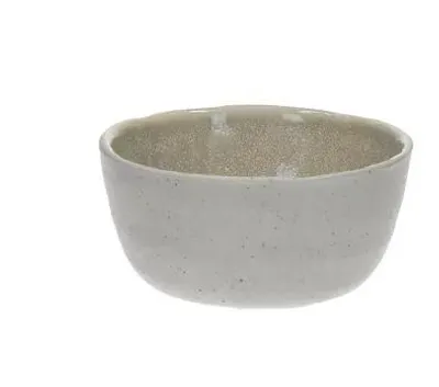 Produktbild von Pomax Spiro Minischale aus Steinzeug, Muschelweiß, Ø 9 x H 4,2 cm