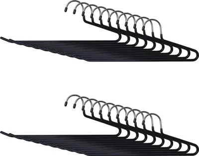 Immagine prodotto di Grucce per pantaloni in metallo antiscivolo, set salvaspazio