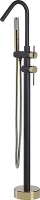 Produktbild von BELIANI Badewannenarmatur Freistehend Schwarz Matt Gold Modern