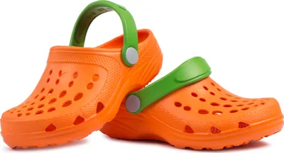 Produktbild von Camminare orange Gummipantoffeln Strandschuhe Größe 22/23