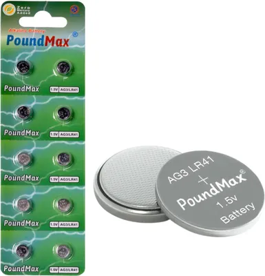 Produktbild von 10 x AG3 LR41 1,5V Alkaline Knopfzellen Quecksilber - LR736 / L736 / G3 / G3A / 3GA / 192 / GP192 / V3GA / RW87