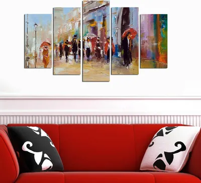 Immagine prodotto di Wallity, 5M- MLD1907, Colorato, stampe su tela, 110 x 60 cm, 100% MDF (spessore: 3 mm)