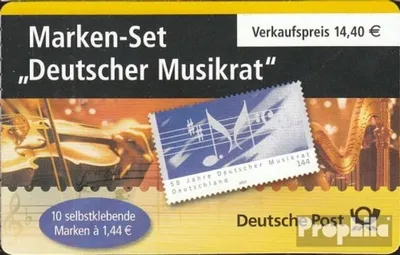 Produktbild von Briefmarken BRD (BR.Deutschland) 2004 Mi MH54b II (kompl.Ausg.) postfrisch Musikrat