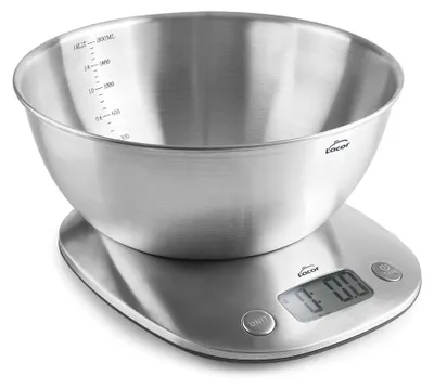 Imagen del producto de Lacor 61727: Balanza digital, de alta precisión, con recipiente removible, de acero inoxidable...