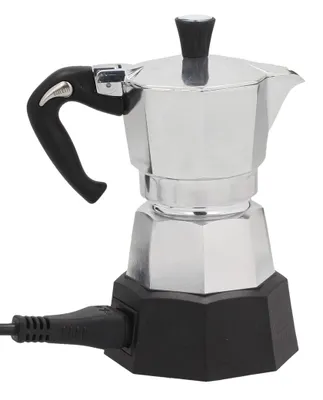 Obrázek produktu pro Bialetti Moka Electric 2, Elektrická moka konvička, 0,1 l, Mletá káva, 170 W, Černá, Nerezová ocel