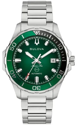 Produktbild von Bulova Herren Armbanduhr Marine Star 98B471 Automatik Edelstahl