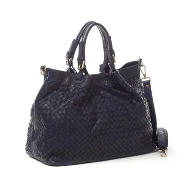 Produktbild von BZNA Handtasche Ronja blau Designer Umhängetasche Shopper