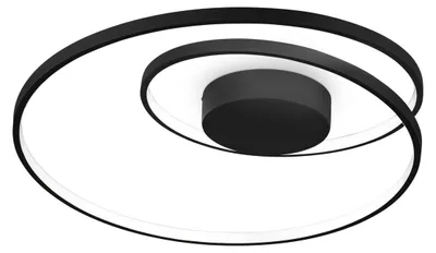 Produktbild von Ideal Lux 342320 OZ Deckenleuchte D600mm LED 47W 5500/2090lm 4000K schwarz EIN/AUS