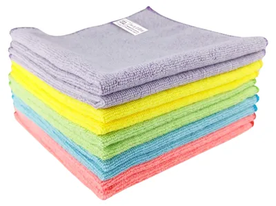 Produktbild von Leviatan 10 Stück Microfasertücher Microfaser Allzwecktücher mehrfarbig 30x30cm