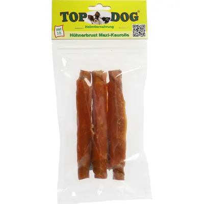 Produktbild von TOP DOG Hühnerbrust Maxi Kaurolle (3 St)