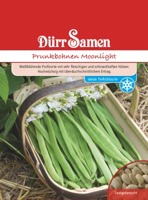 Produktbild von Prunkbohne Moonlight | Prunkbohensamen von Dürr Samen