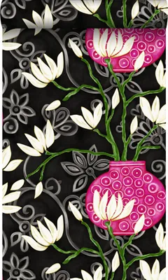 Zdjęcie produktu dla Origin Wallcoverings Tapeta magnolia czarnymIróżowym 53 cm x 10.05 m